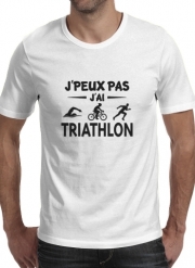 T-shirt femme personnalisé : J'peux pas j'ai triathlon