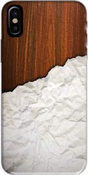 coque Alcatel 3X 5058Y Wooden Crumbled Paper