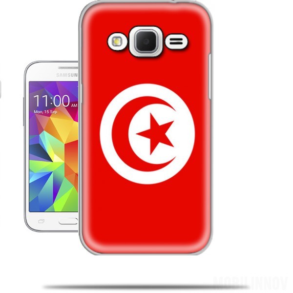  Coque  Samsung Galaxy Core Prime Drapeau Tunisie  originale 