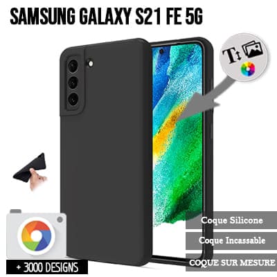 Coque Samsung Galaxy S21 FE avec protection d'écran - Coque Samsung Galaxy  S21 FE en