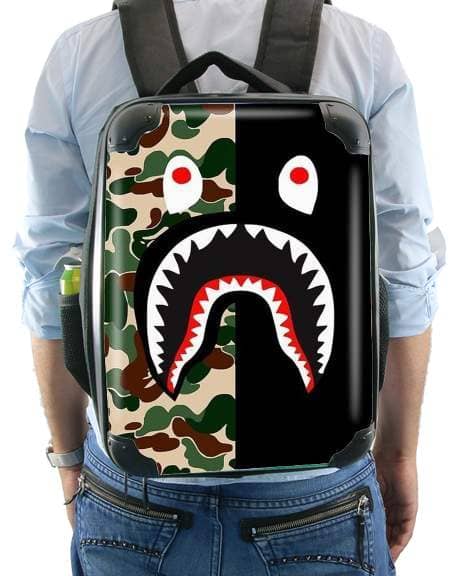 Shark Bape Camo Military Bicolor Wheeled bag cabin luggage