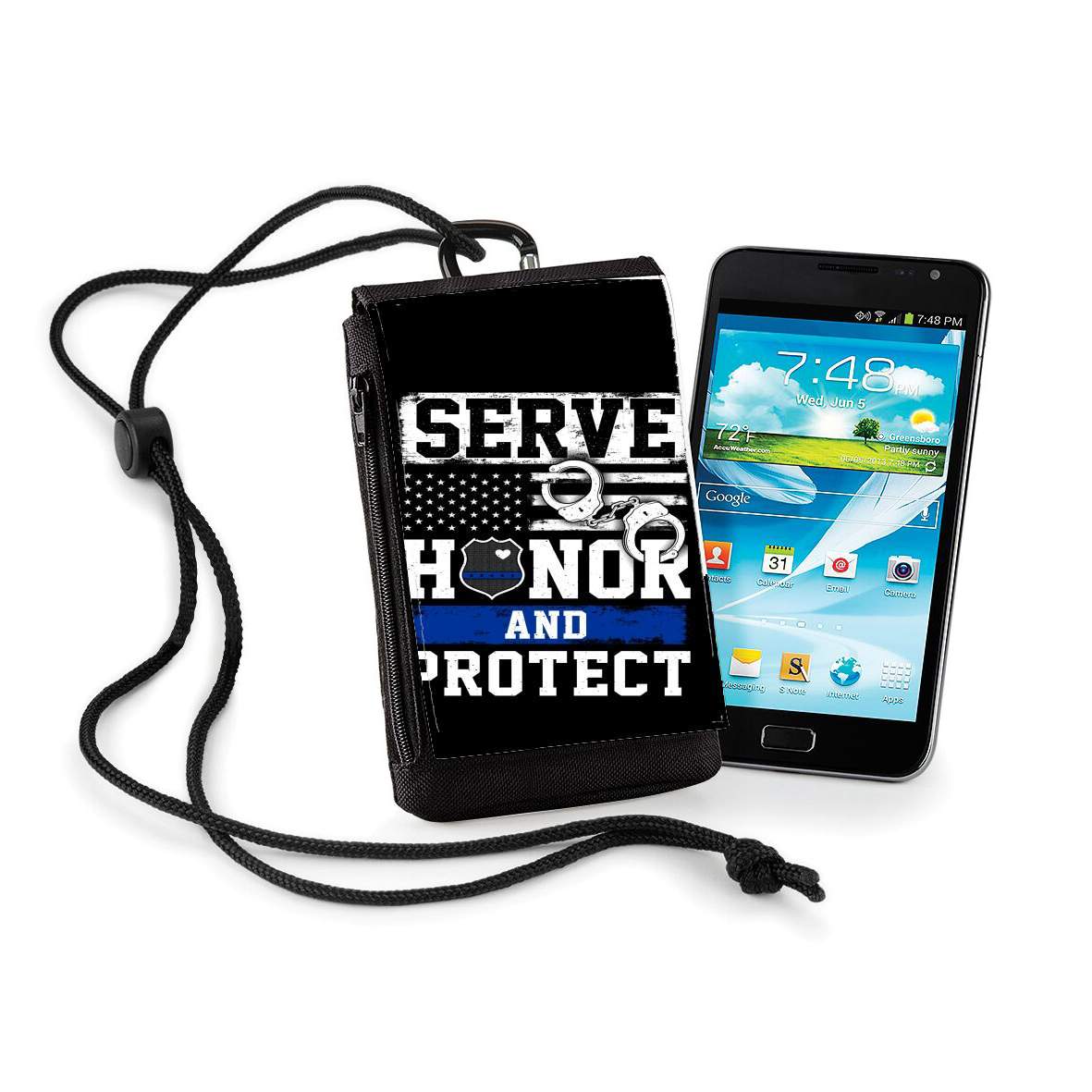 Pochette Police Serve Honor Protect