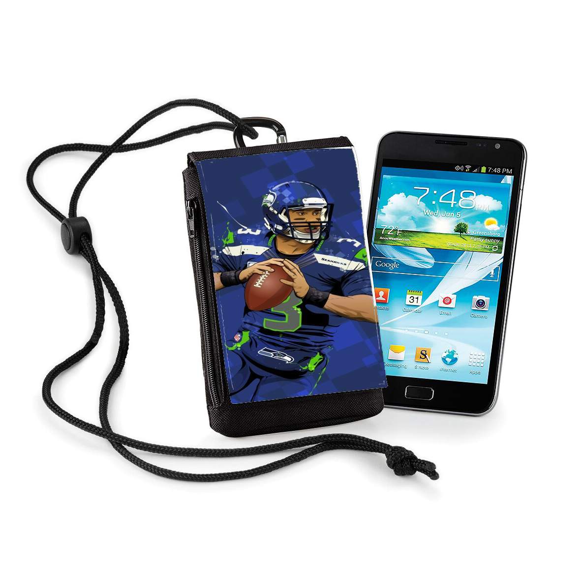 Pochette Seattle Seahawks: QB 3 - Russell Wilson