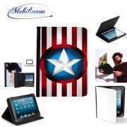 pochette SAMSUNG GALAXY TAB A6 10'' avec clip ceinture American Captain