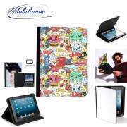 pochette SAMSUNG GALAXY TAB A6 10'' avec clip ceinture Cartoon Swag Grafiti Personnage