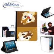 pochette SAMSUNG GALAXY TAB A6 10'' avec clip ceinture Chip And Dale