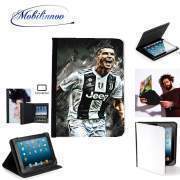 pochette Lenovo Tab 10" avec clip ceinture Cr7 Juventus Painting Art