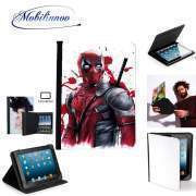 pochette SAMSUNG GALAXY TAB A6 10'' avec clip ceinture Deadpool Painting