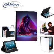 pochette SAMSUNG GALAXY TAB A6 10'' avec clip ceinture euphoria zendaya