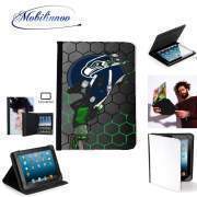 pochette Lenovo Tab 10" avec clip ceinture Football Helmets Seattle 