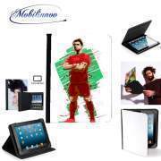 pochette SAMSUNG GALAXY TAB A6 10'' avec clip ceinture Football Legends: Cristiano Ronaldo - Portugal