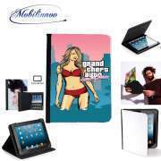 pochette SAMSUNG GALAXY TAB A6 10'' avec clip ceinture GTA collection: Bikini Girl Miami Beach