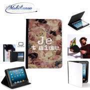 pochette SAMSUNG GALAXY TAB A6 10'' avec clip ceinture Je t'aime