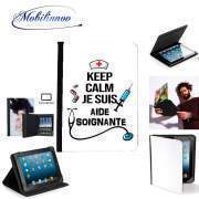 pochette SAMSUNG GALAXY TAB A6 10'' avec clip ceinture Keep calm je suis aide soignante