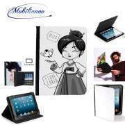 pochette SAMSUNG GALAXY TAB A6 10'' avec clip ceinture Korean girl