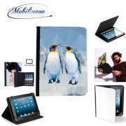 pochette SAMSUNG GALAXY TAB A6 10'' avec clip ceinture Pingouin Love