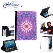 pochette SAMSUNG GALAXY TAB A6 10'' avec clip ceinture pink and blue kaleidoscope