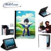 pochette SAMSUNG GALAXY TAB A6 10'' avec clip ceinture Prince Vegeta Saiyan