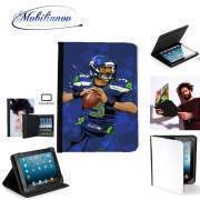 pochette SAMSUNG GALAXY TAB A6 10'' avec clip ceinture Seattle Seahawks: QB 3 - Russell Wilson