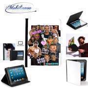 pochette Lenovo Tab 10" avec clip ceinture Shemar Moore collage