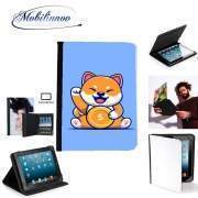 pochette SAMSUNG GALAXY TAB A6 10'' avec clip ceinture Shiba Inu Crypto