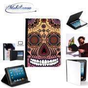 pochette SAMSUNG GALAXY TAB A6 10'' avec clip ceinture sugar skull , multicolor