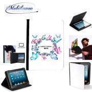 pochette SAMSUNG GALAXY TAB A6 10'' avec clip ceinture Watercolor Papillon Mariage invitation