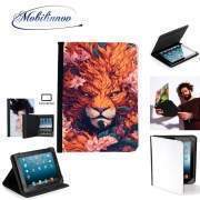 pochette SAMSUNG GALAXY TAB A6 10'' avec clip ceinture Wild Lion